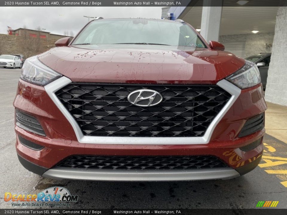 2020 Hyundai Tucson SEL AWD Gemstone Red / Beige Photo #8