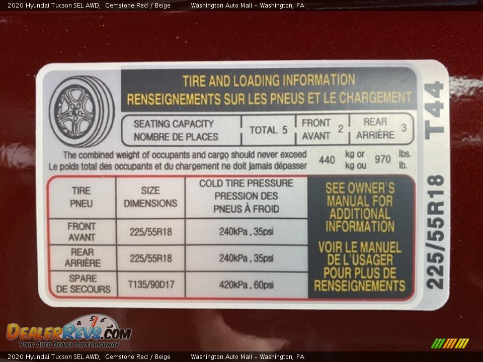 2020 Hyundai Tucson SEL AWD Gemstone Red / Beige Photo #9