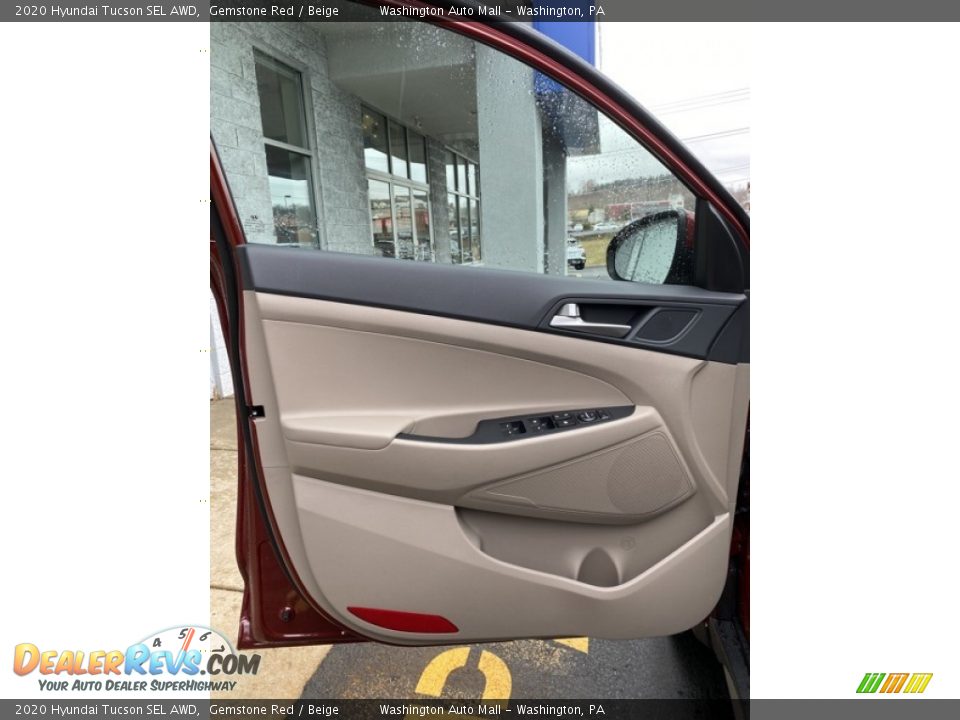 2020 Hyundai Tucson SEL AWD Gemstone Red / Beige Photo #11
