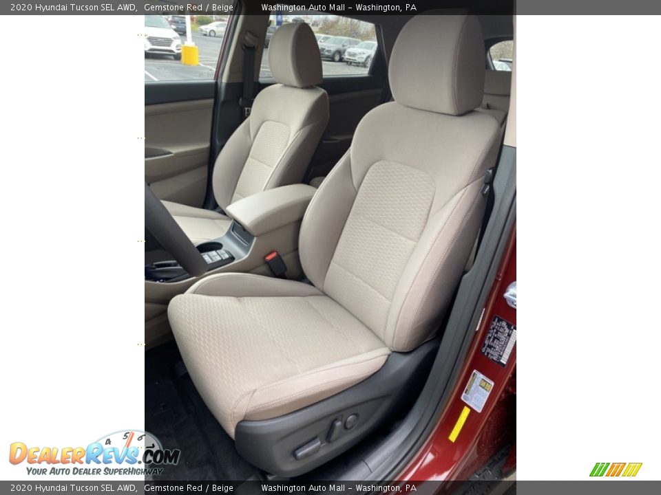 2020 Hyundai Tucson SEL AWD Gemstone Red / Beige Photo #15