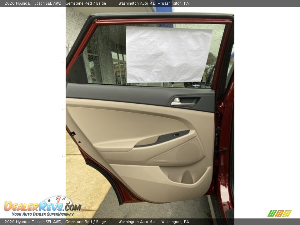 2020 Hyundai Tucson SEL AWD Gemstone Red / Beige Photo #17