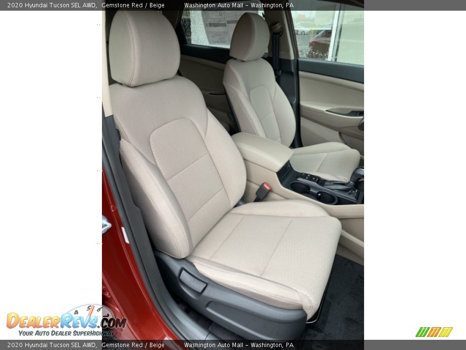 2020 Hyundai Tucson SEL AWD Gemstone Red / Beige Photo #25