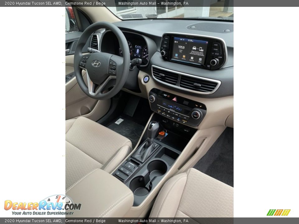 2020 Hyundai Tucson SEL AWD Gemstone Red / Beige Photo #26