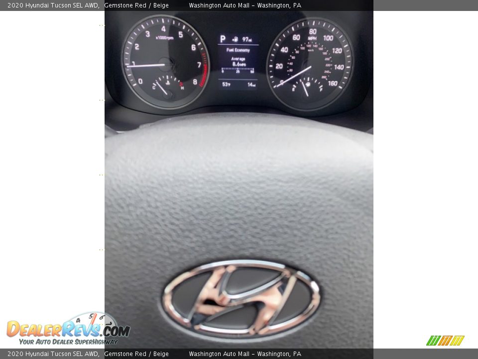 2020 Hyundai Tucson SEL AWD Gemstone Red / Beige Photo #28