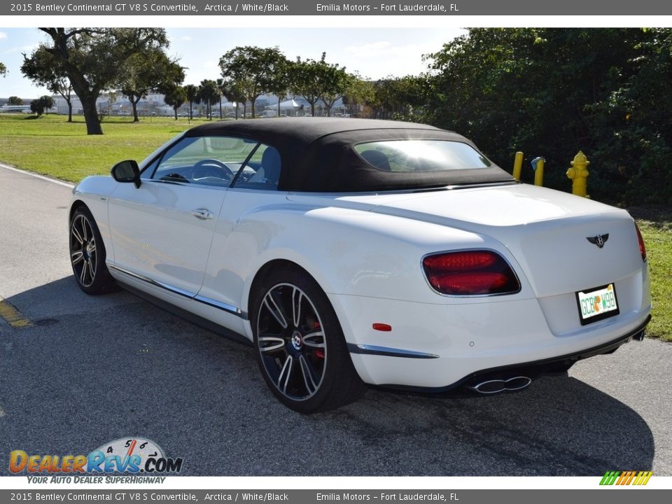 2015 Bentley Continental GT V8 S Convertible Arctica / White/Black Photo #5