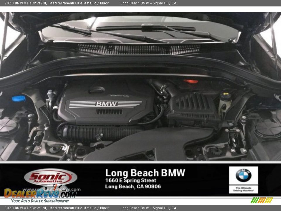 2020 BMW X1 sDrive28i Mediterranean Blue Metallic / Black Photo #8