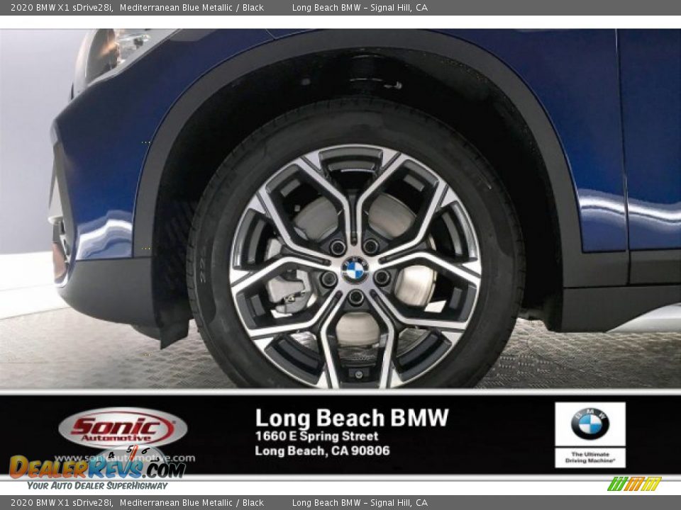 2020 BMW X1 sDrive28i Mediterranean Blue Metallic / Black Photo #9