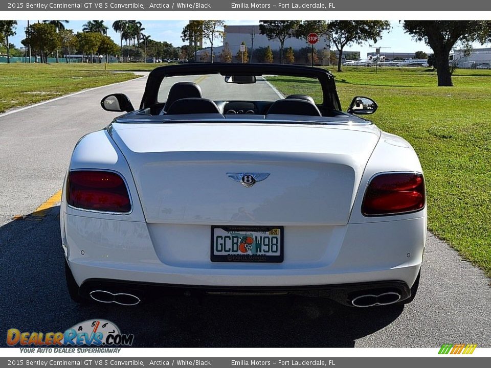 2015 Bentley Continental GT V8 S Convertible Arctica / White/Black Photo #12