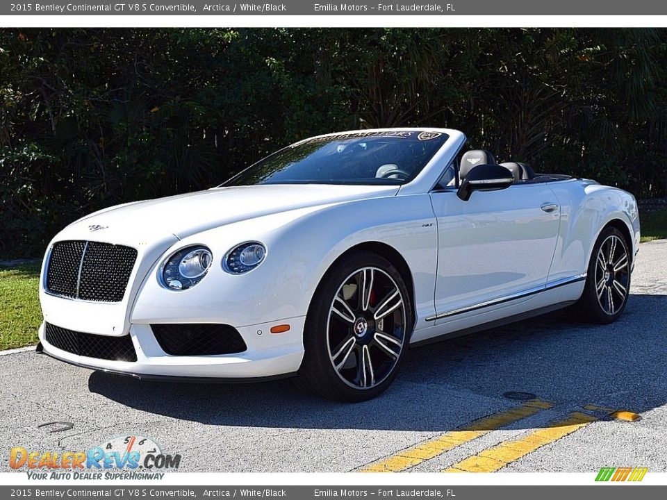 2015 Bentley Continental GT V8 S Convertible Arctica / White/Black Photo #14