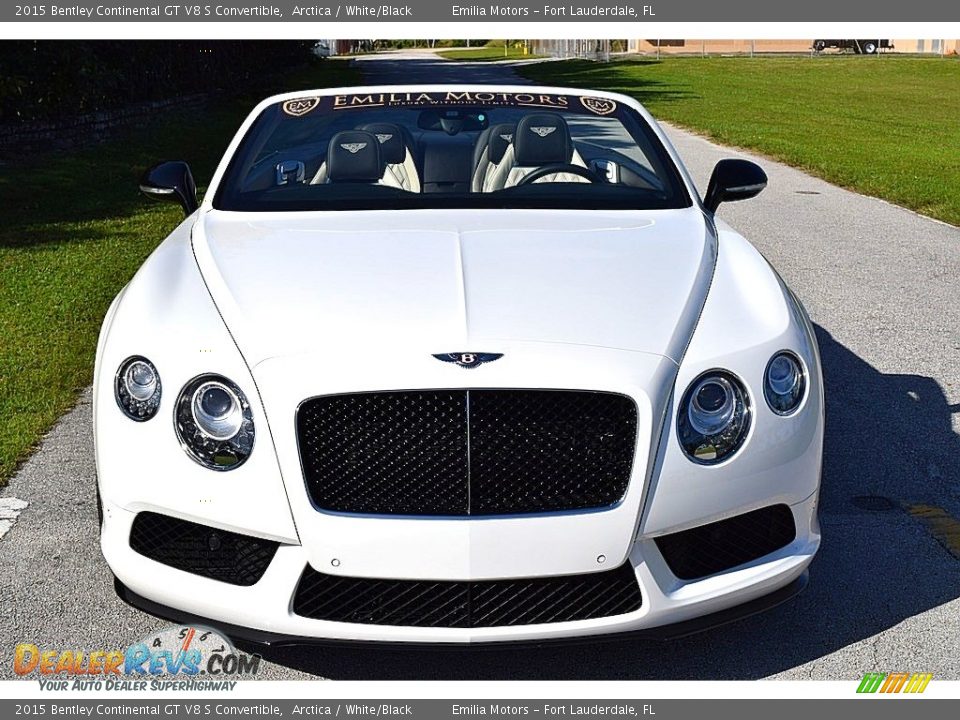 2015 Bentley Continental GT V8 S Convertible Arctica / White/Black Photo #15