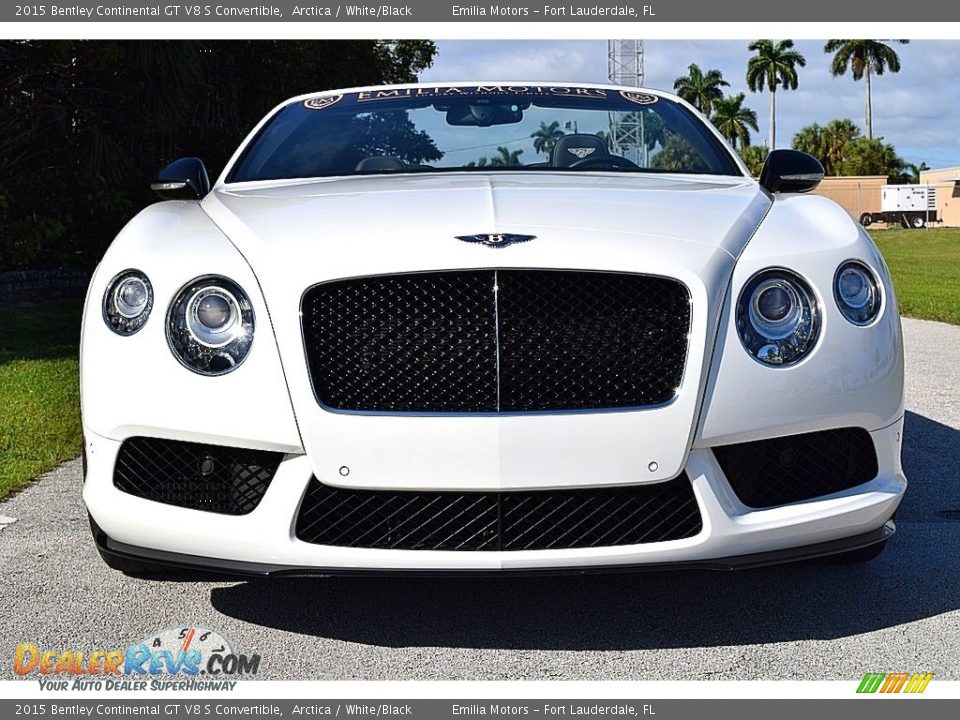 2015 Bentley Continental GT V8 S Convertible Arctica / White/Black Photo #16