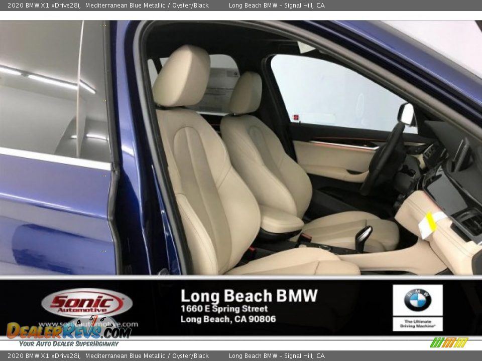 2020 BMW X1 xDrive28i Mediterranean Blue Metallic / Oyster/Black Photo #7