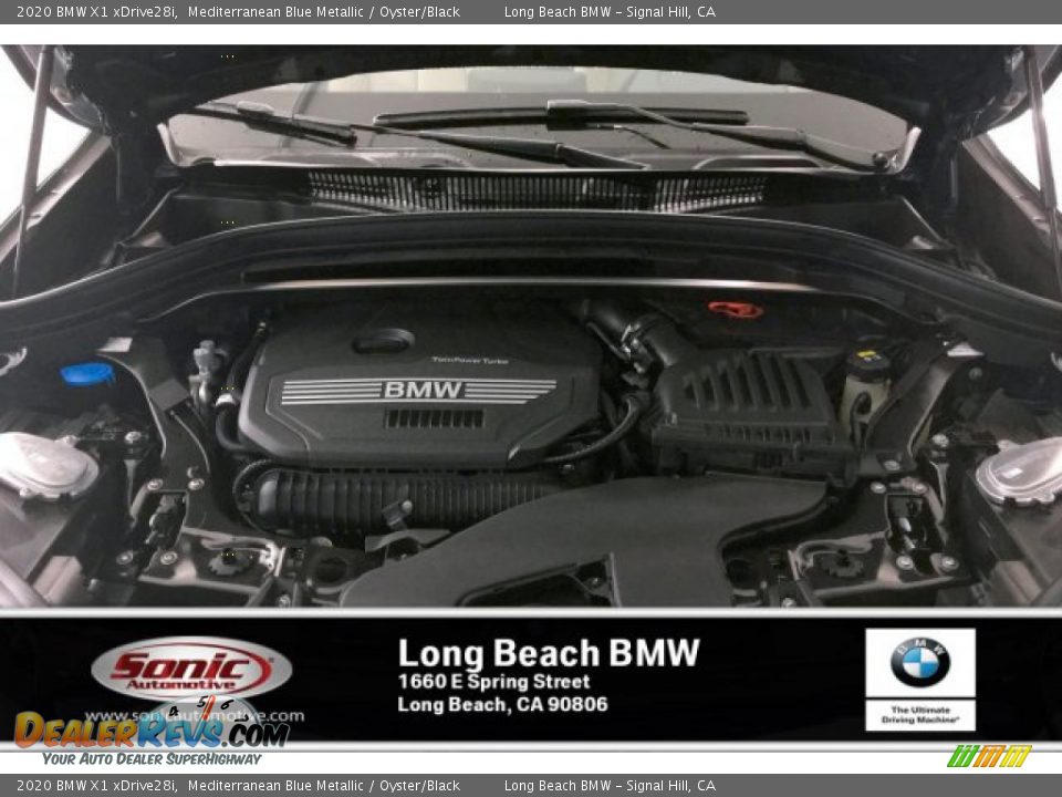 2020 BMW X1 xDrive28i Mediterranean Blue Metallic / Oyster/Black Photo #8