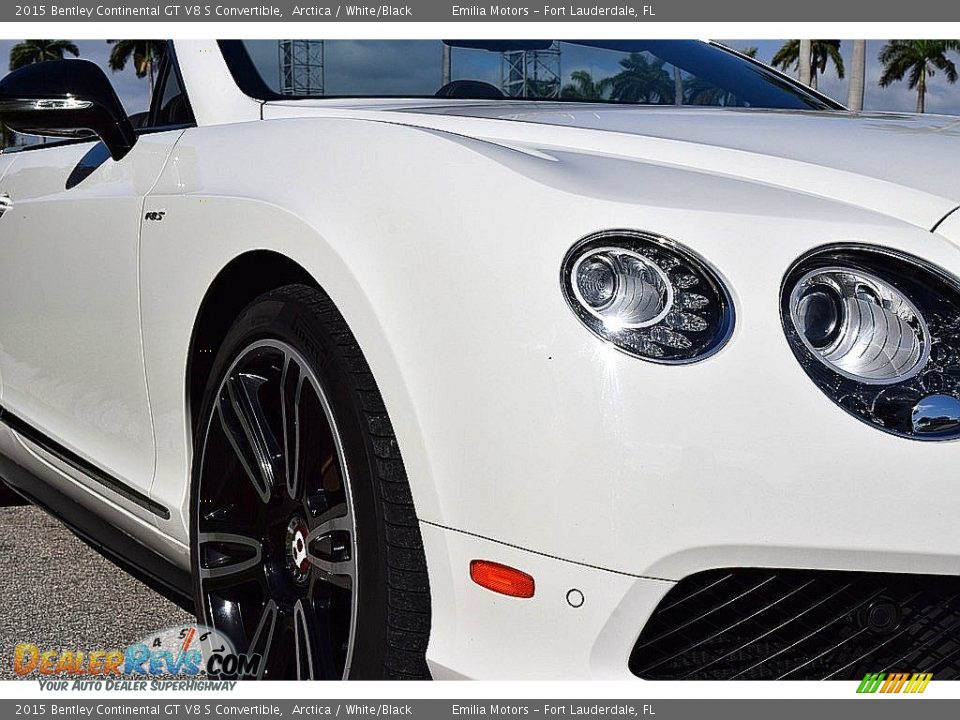 2015 Bentley Continental GT V8 S Convertible Arctica / White/Black Photo #20
