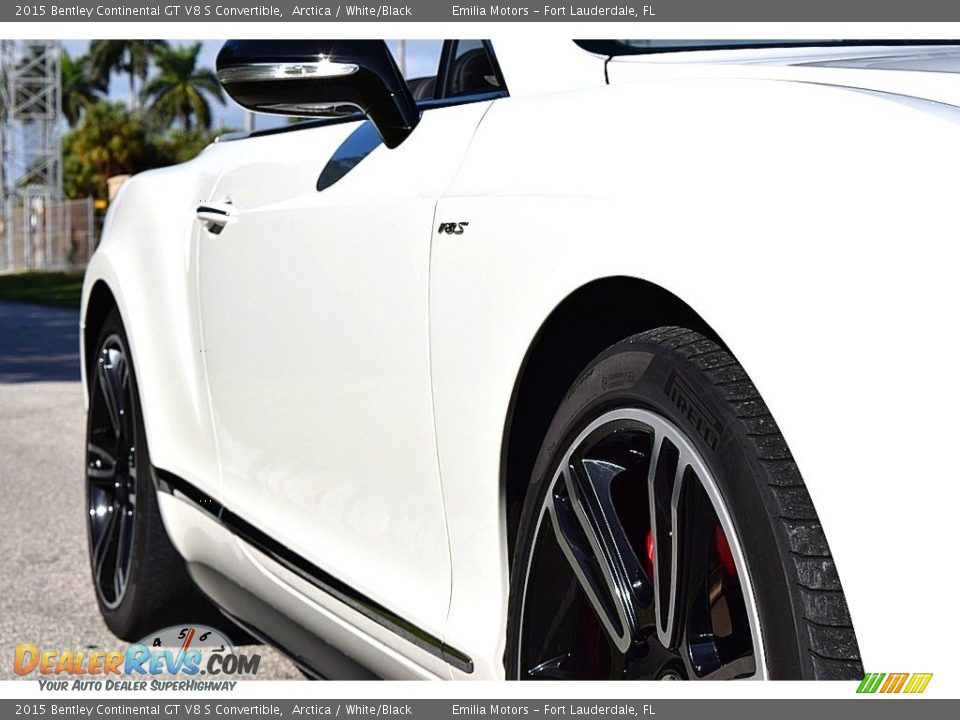 2015 Bentley Continental GT V8 S Convertible Arctica / White/Black Photo #21