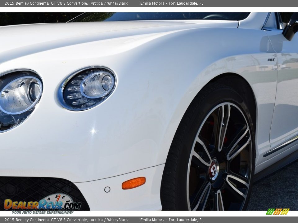 2015 Bentley Continental GT V8 S Convertible Arctica / White/Black Photo #22