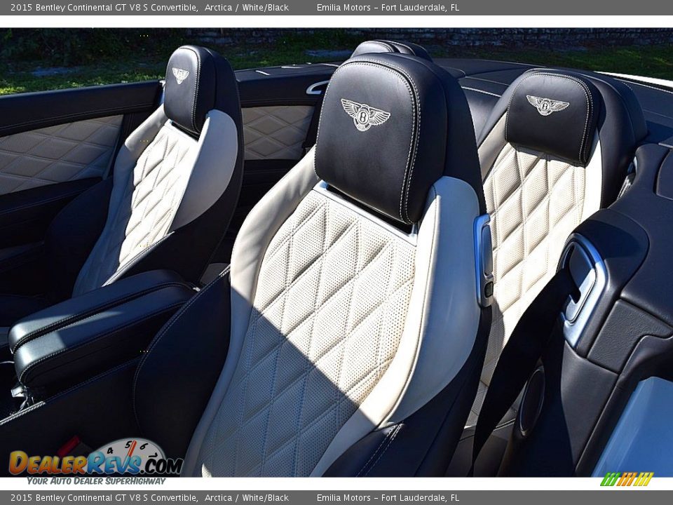 2015 Bentley Continental GT V8 S Convertible Arctica / White/Black Photo #36