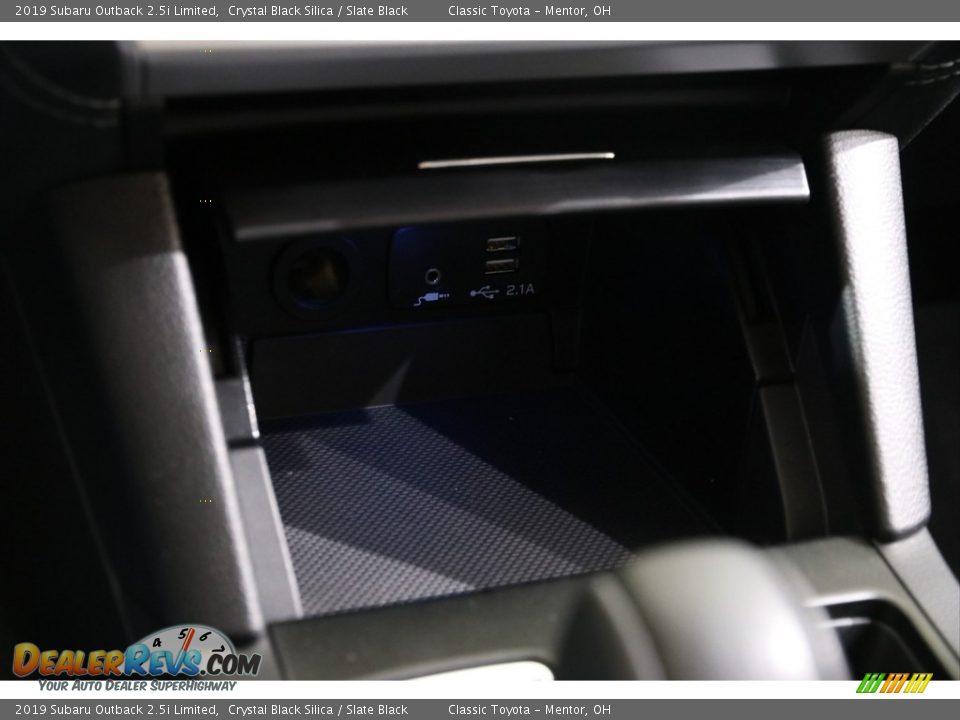 2019 Subaru Outback 2.5i Limited Crystal Black Silica / Slate Black Photo #14