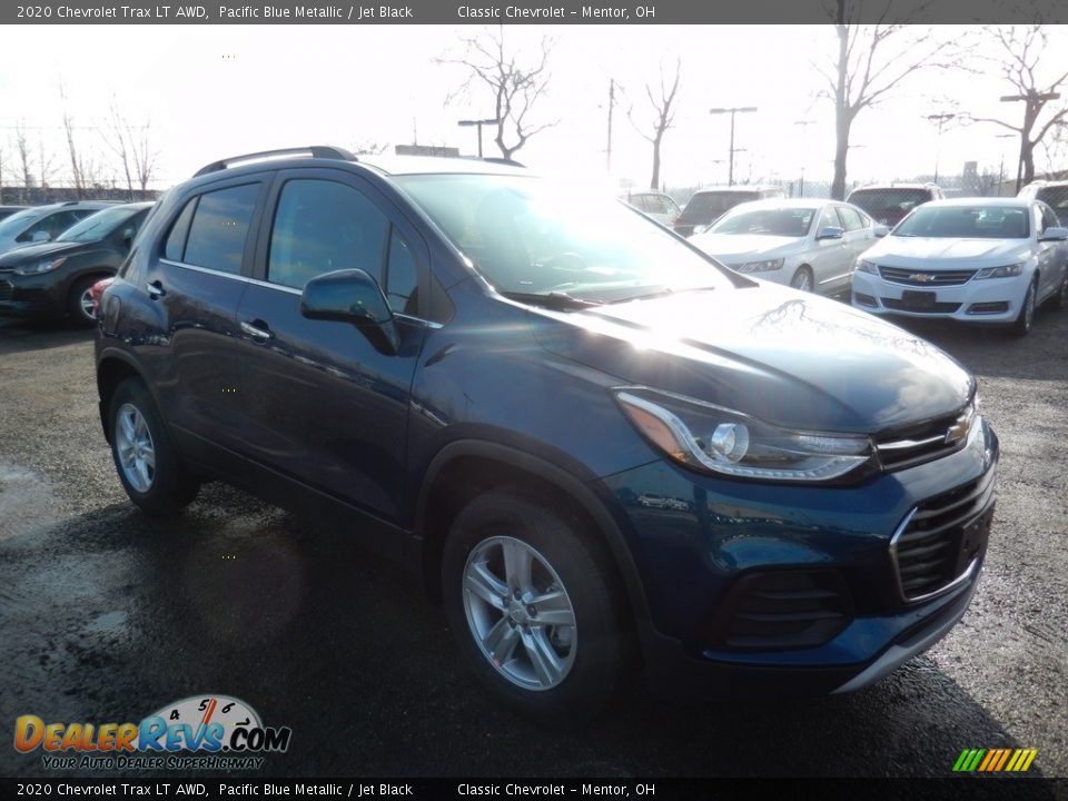 2020 Chevrolet Trax LT AWD Pacific Blue Metallic / Jet Black Photo #3