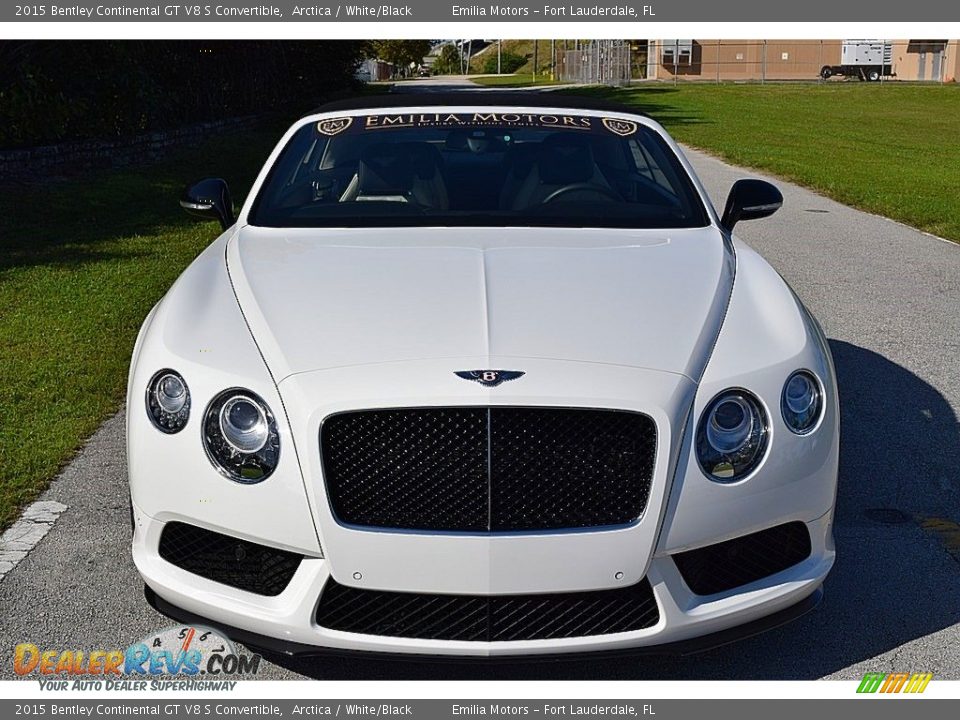 2015 Bentley Continental GT V8 S Convertible Arctica / White/Black Photo #41