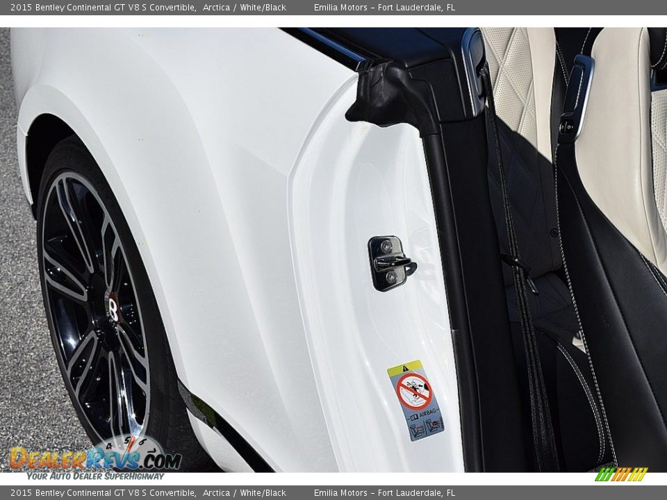2015 Bentley Continental GT V8 S Convertible Arctica / White/Black Photo #49