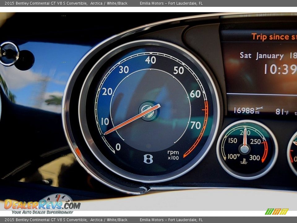 2015 Bentley Continental GT V8 S Convertible Gauges Photo #69