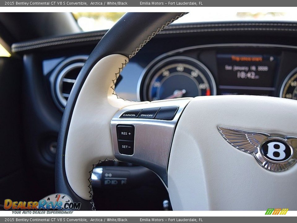 2015 Bentley Continental GT V8 S Convertible Steering Wheel Photo #73
