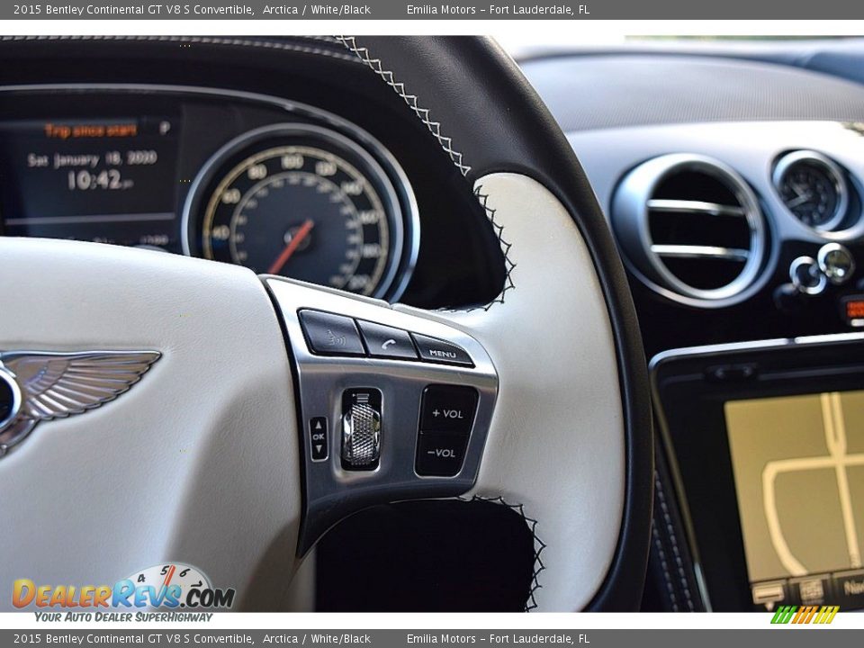2015 Bentley Continental GT V8 S Convertible Steering Wheel Photo #74