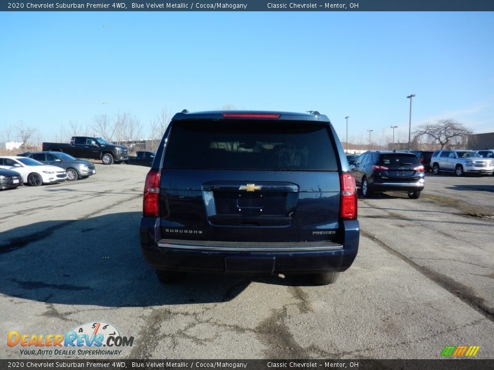 2020 Chevrolet Suburban Premier 4WD Blue Velvet Metallic / Cocoa/Mahogany Photo #5