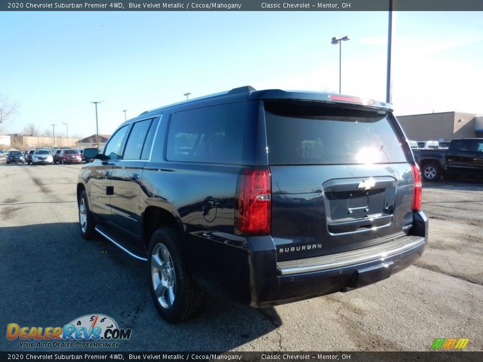 2020 Chevrolet Suburban Premier 4WD Blue Velvet Metallic / Cocoa/Mahogany Photo #6