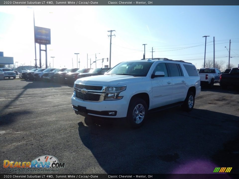 2020 Chevrolet Suburban LT 4WD Summit White / Cocoa/­Dune Photo #1