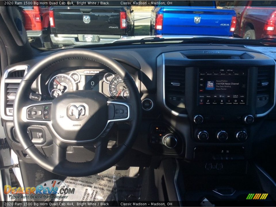 2020 Ram 1500 Big Horn Quad Cab 4x4 Bright White / Black Photo #3