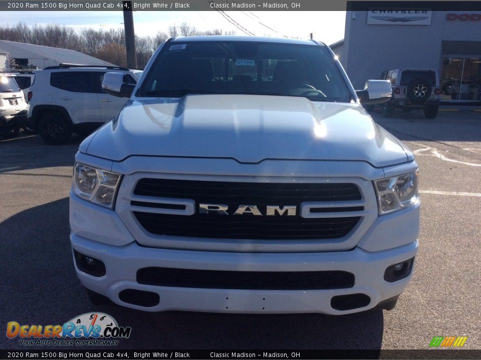 2020 Ram 1500 Big Horn Quad Cab 4x4 Bright White / Black Photo #4