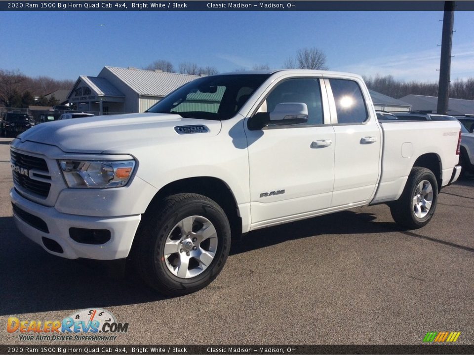 2020 Ram 1500 Big Horn Quad Cab 4x4 Bright White / Black Photo #5