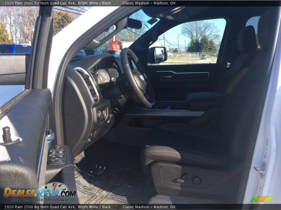 2020 Ram 1500 Big Horn Quad Cab 4x4 Bright White / Black Photo #12