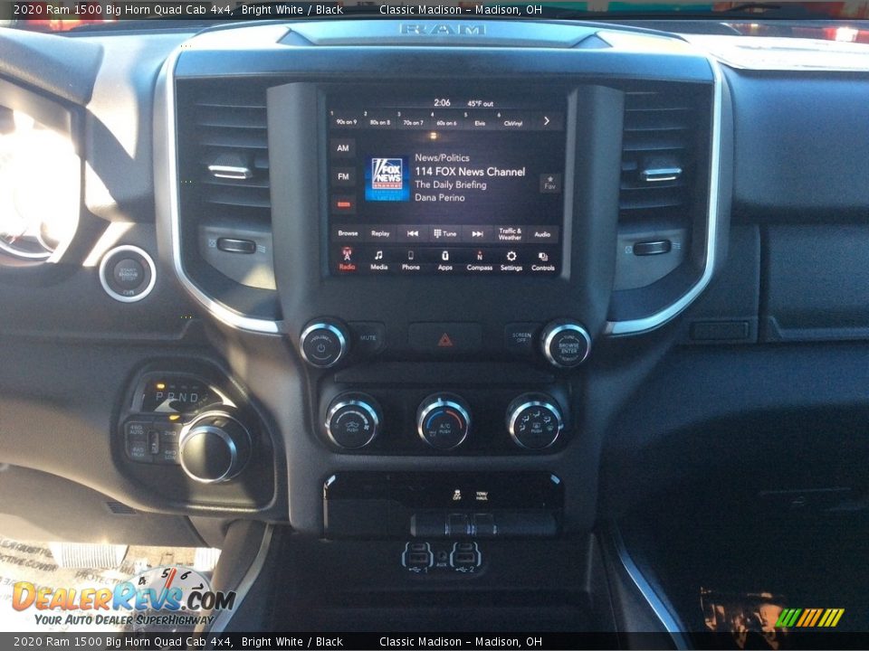 2020 Ram 1500 Big Horn Quad Cab 4x4 Bright White / Black Photo #14