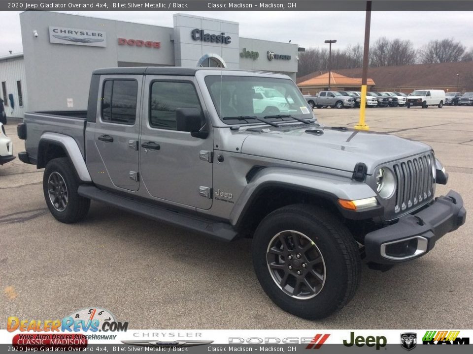 2020 Jeep Gladiator Overland 4x4 Billet Silver Metallic / Black Photo #1