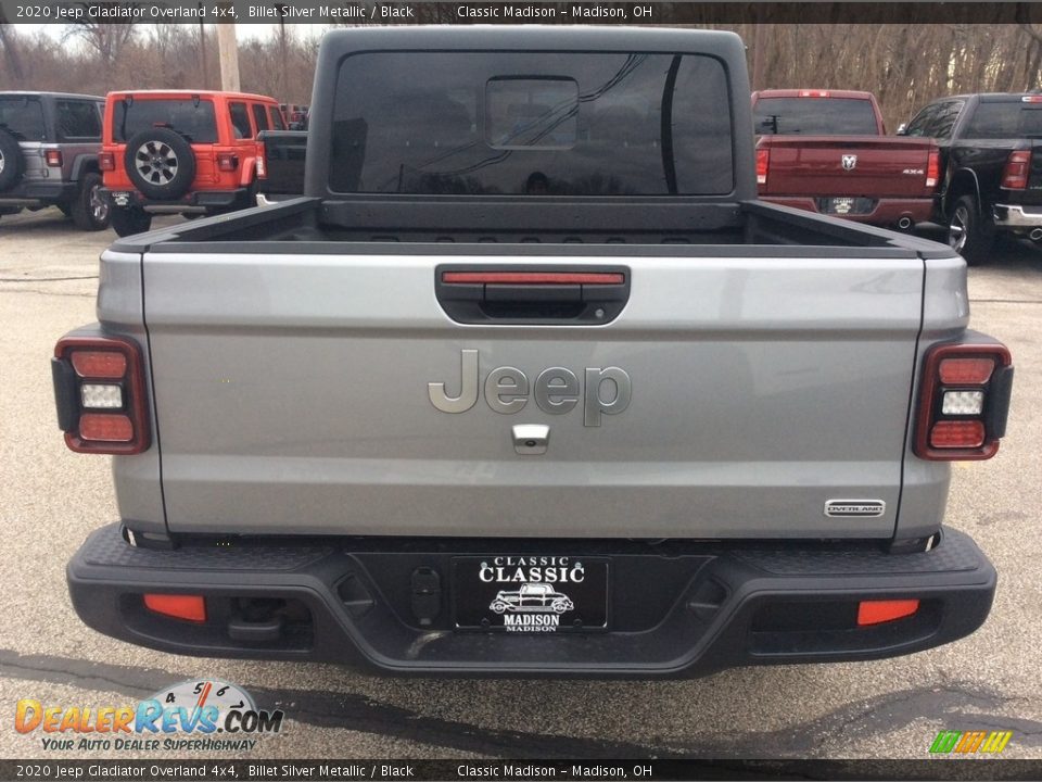 2020 Jeep Gladiator Overland 4x4 Billet Silver Metallic / Black Photo #8