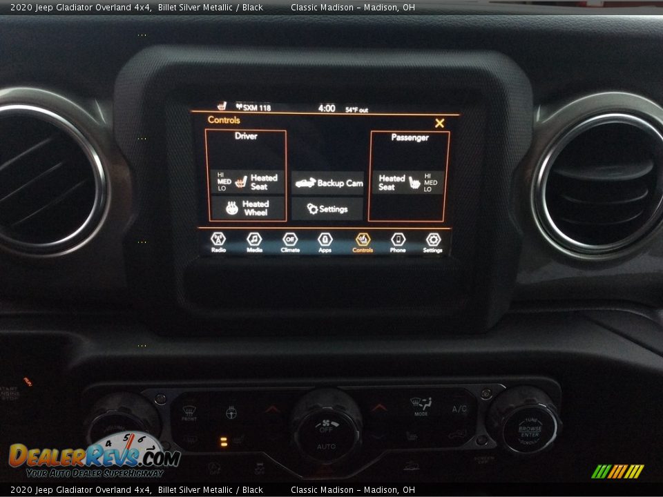 2020 Jeep Gladiator Overland 4x4 Billet Silver Metallic / Black Photo #15