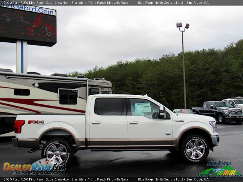 2020 Ford F150 King Ranch SuperCrew 4x4 Star White / King Ranch Kingsville/Java Photo #6