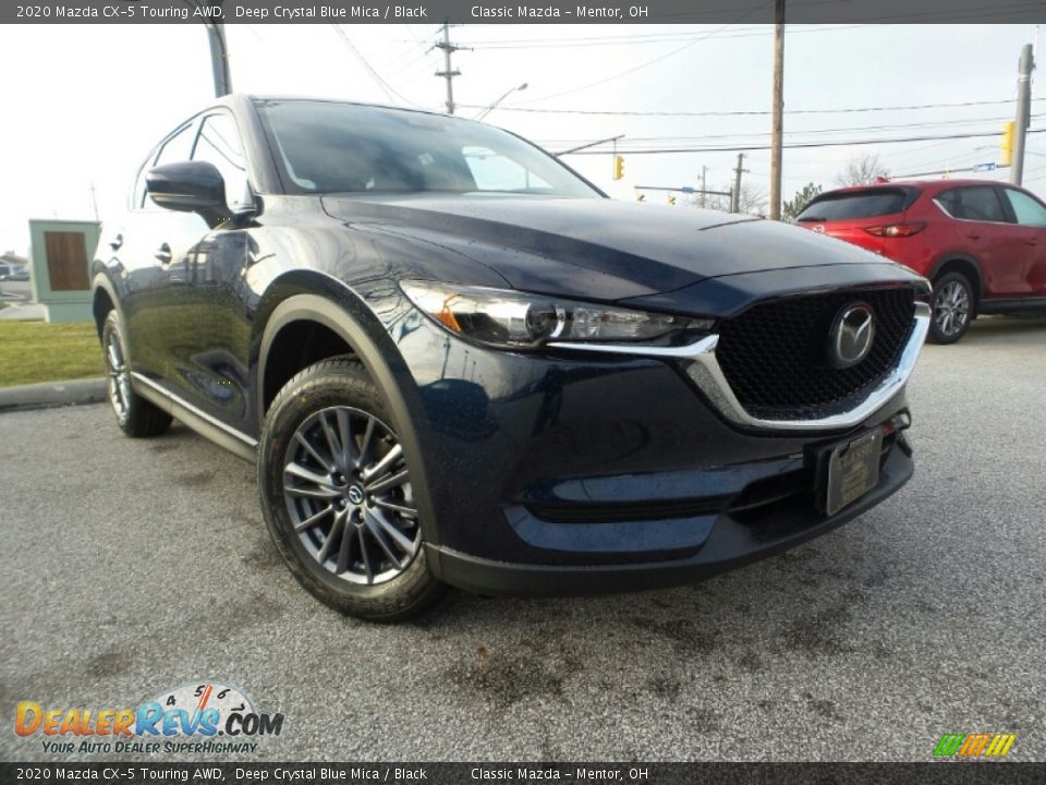 2020 Mazda CX-5 Touring AWD Deep Crystal Blue Mica / Black Photo #2