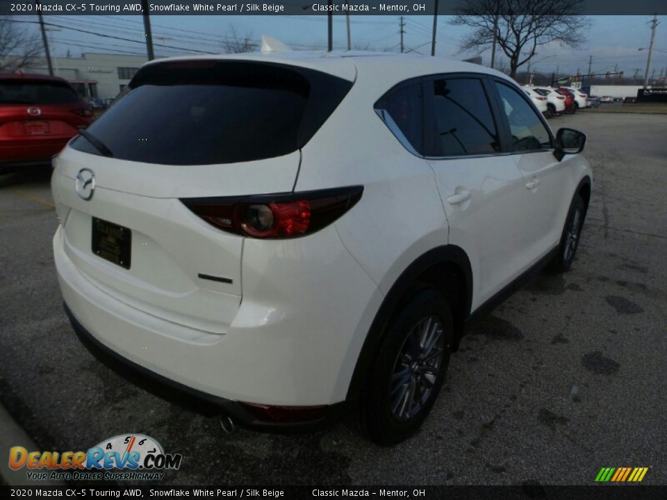 2020 Mazda CX-5 Touring AWD Snowflake White Pearl / Silk Beige Photo #7