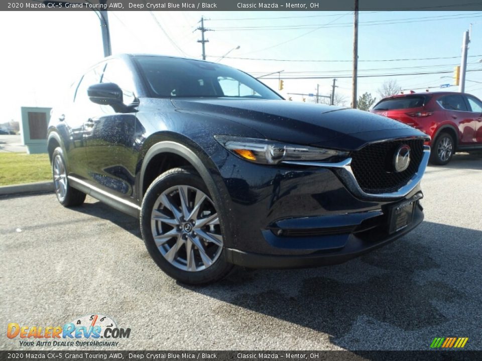 2020 Mazda CX-5 Grand Touring AWD Deep Crystal Blue Mica / Black Photo #1