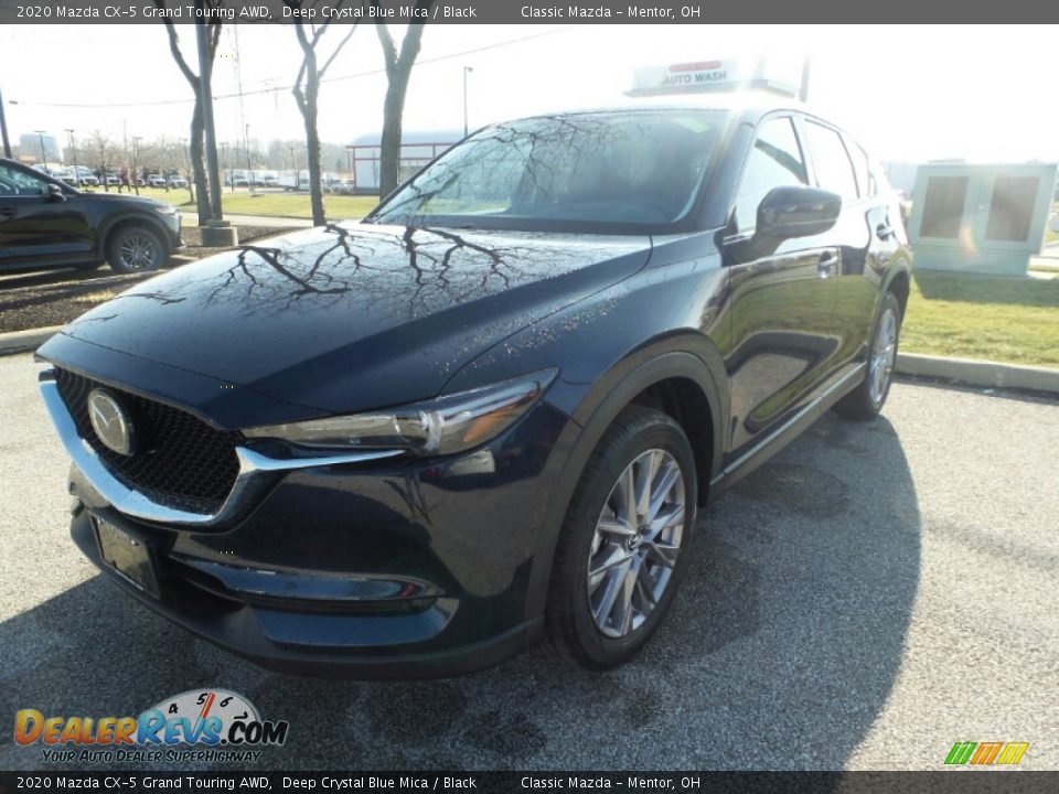 2020 Mazda CX-5 Grand Touring AWD Deep Crystal Blue Mica / Black Photo #3