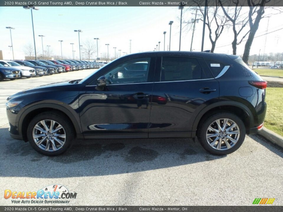 2020 Mazda CX-5 Grand Touring AWD Deep Crystal Blue Mica / Black Photo #4