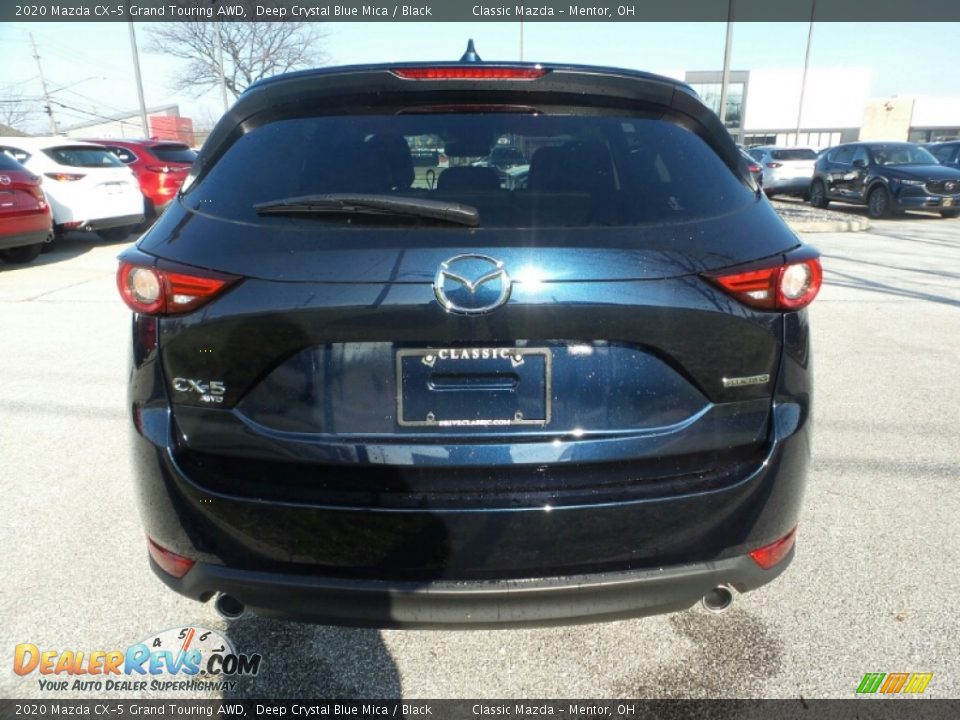 2020 Mazda CX-5 Grand Touring AWD Deep Crystal Blue Mica / Black Photo #6