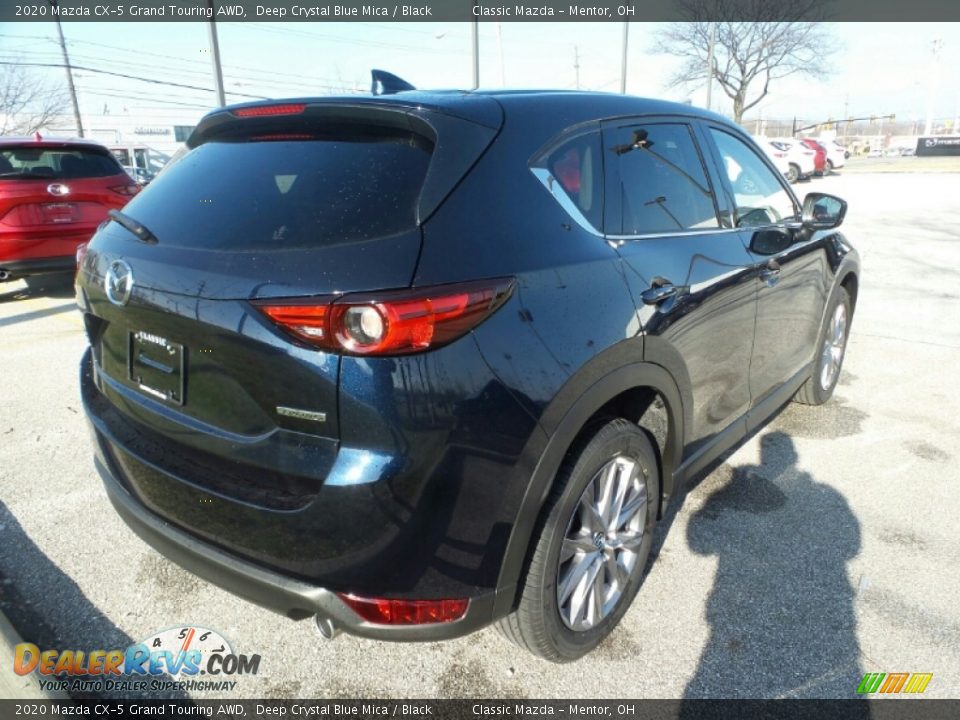 2020 Mazda CX-5 Grand Touring AWD Deep Crystal Blue Mica / Black Photo #7