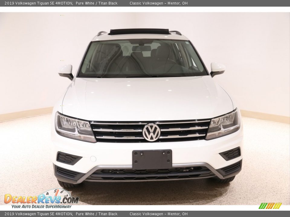 2019 Volkswagen Tiguan SE 4MOTION Pure White / Titan Black Photo #2
