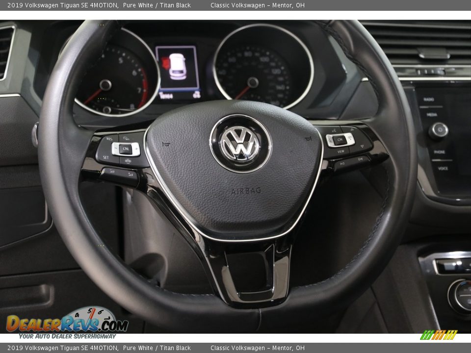 2019 Volkswagen Tiguan SE 4MOTION Pure White / Titan Black Photo #7