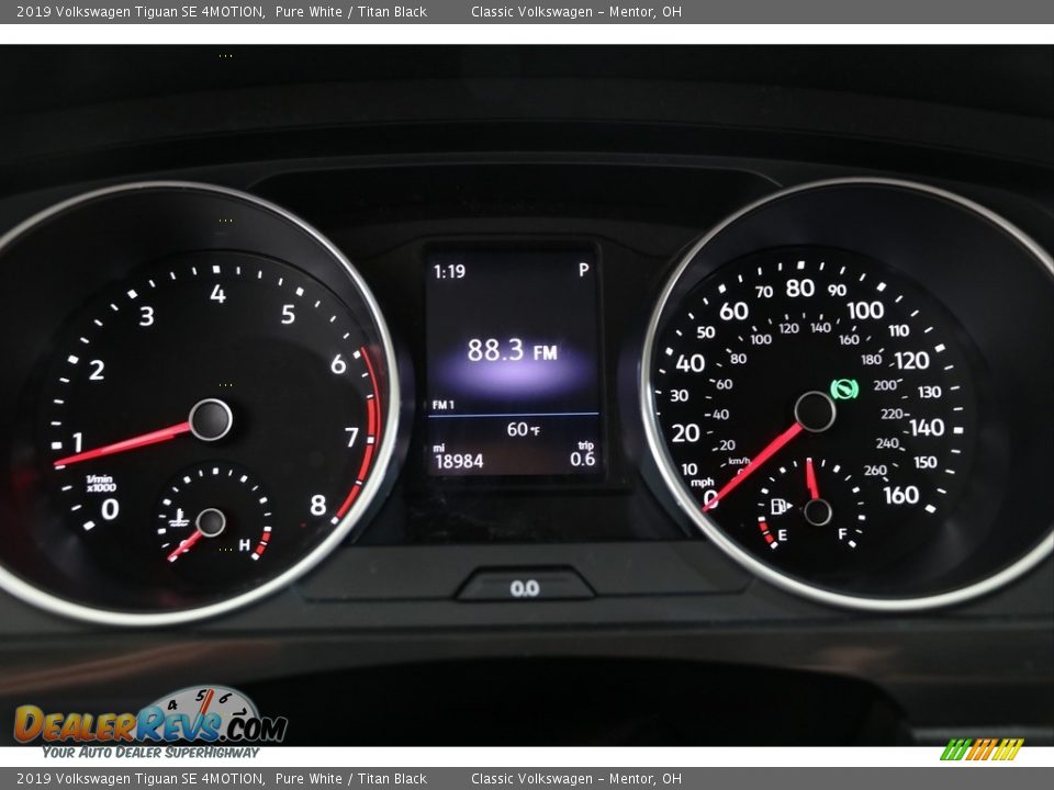2019 Volkswagen Tiguan SE 4MOTION Pure White / Titan Black Photo #8